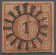 Bayern - Marken Und Briefe: 1850, 6 Kreuzer Rötlichbraun Entwertet Mit Bildschönem GMR "1" Abensberg - Sonstige & Ohne Zuordnung