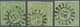 Bayern - Marken Und Briefe: 1850, Ziffern 9 Kr. In A-Farbe Bläulichgrün Gestempelt In Den Typen I, I - Sonstige & Ohne Zuordnung