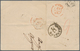 Bayern - Marken Und Briefe: 1850, Ziffern 9 Kr. Gelbgrün, Type II , Paar 1 Kr. Rosa + 6 Kr. Rötlichb - Andere & Zonder Classificatie