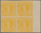 Bayern - Marken Und Briefe: 1862, Ziffern 1 Kr. Orangegelb In Type 1 Als VIERERBLOCK Mit Rechtem Ran - Altri & Non Classificati