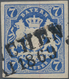 Bayern - Marken Und Briefe: 1868, Wappen 7 Kr. In Seltener C-Farbe Preußischblau Mit L2 "(MÜ)NCHEN . - Andere & Zonder Classificatie