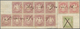 Bayern - Marken Und Briefe: 1870 Wappen 12 Kr. Braunpurpur NEUNER-BLOCK Auf Aktenstück GRÖSSTE BEKAN - Andere & Zonder Classificatie