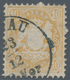 Bayern - Marken Und Briefe: 1873, Wappen 10 Kr. Mattgelb Mit Wasserzeichen X Mit K1 "...AU 23/12", E - Altri & Non Classificati