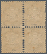 Bayern - Marken Und Briefe: 1873, Wappen 10 Kr. B-Farbe Dunkelgelb Viererblock, Dabei Linke Obere Ma - Altri & Non Classificati