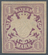 Bayern - Marken Und Briefe: 1874, Wappen 1 Mark Violett Geschnitten Mit Wasserzeichen Rauten, Ungebr - Altri & Non Classificati