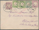 Bayern - Marken Und Briefe: 1876, 2 X 3 Pfg. Hellgrün, 5 Pfg. Opalgrün Und 2 X 5 Pfg. Violett Auf Au - Altri & Non Classificati