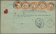 Bayern - Marken Und Briefe: 1892, Paketkarte Nach Melbourne, Fünfmal 2 Mark Orange Von 1890 Zusammen - Andere & Zonder Classificatie