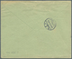 Bayern - Zusammendrucke: 1913, 10 Pf Kopfstehender Zusammendruck Im 4er-Block Auf Brief Mit EINSCHRE - Altri & Non Classificati