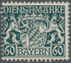 Bayern - Dienstmarken: 1916, 60 Pf Schwarzbläulichgrün Postfrisch, Echt Und Einwandfrei, Etwas Dezen - Andere & Zonder Classificatie