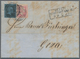 Preußen - Marken Und Briefe: 1858, Zwei Briefhüllen: 2 Sgr. Schwarz Auf Blau Und 1 Sgr. Rosa Glatter - Andere & Zonder Classificatie