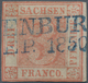 Sachsen - Marken Und Briefe: 1850, 3 Pfg. Rot, Platte 1, Type 10, Farbfrisches Exemplar, Rechts Brei - Saxony