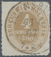 Schleswig-Holstein - Marken Und Briefe: 1865, 4 Schilling Ockerbraun, Sauber Durchstochen, Gestempel - Altri & Non Classificati