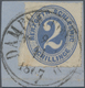 Schleswig-Holstein - Marken Und Briefe: 1867, 2 S Grauultramarin Auf Briefstück Mit Dänischem Schiff - Andere & Zonder Classificatie