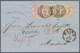 Thurn & Taxis - Marken Und Briefe: 1866, 21-Kreuzer-Frankatur Nach Spanien, Bestehend Aus 3 Kr. Karm - Other & Unclassified