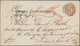 Thurn & Taxis - Ganzsachen: 1861 Umschlag 9 Kreuzer Ockerbraun Auf Weißem Papier, Violetter Überdruc - Andere & Zonder Classificatie