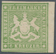 Württemberg - Marken Und Briefe: 1857, 6 Kr Gelblichgrün Mit Seidenfaden, Ungebraucht Mit Gut Erhalt - Altri & Non Classificati
