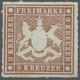 Württemberg - Marken Und Briefe: 1865, Wappen 9 Kr. In A-Farbe Rötlichbraun Mit Durchstich, Ungebrau - Altri & Non Classificati