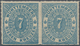 Württemberg - Marken Und Briefe: 1869, Ungebrauchtes Paar Der Ovalausgabe 7 Kr. In B-Farbe Hellblau - Altri & Non Classificati