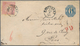 Württemberg - Ganzsachen: 1862, GA-Umschlag 6 Kr. Schwarz Mit Großem Überdruck Mit Unterschiedlichen - Altri & Non Classificati