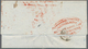 Transatlantikmail: 1841, Folded Letter From NEW YORK Via Le Havre To Bordeaux. Red Oval "FORWARDED T - Otros - Europa