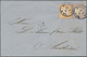 Deutsches Reich - Brustschild: 1872, Kleiner Schild ¼ Gr. Hellviolett Und Großer Schild ½ Gr Orange - Brieven En Documenten