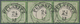 Deutsches Reich - Brustschild: 1872, Kleiner Schild 1/3 Gr Hellgrün Im Dreiersteifen Mit K2 "PULSNIT - Brieven En Documenten
