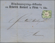 Deutsches Reich - Brustschild: 1872, Kl. Schild 1/3 Gr. Grün Auf Vordruck-Faltbrief "Himbeeryrup-Off - Briefe U. Dokumente