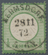 Deutsches Reich - Brustschild: 1872, 1/3 Groschen Smaragdgrün Kleiner Schild Mit Seltenem Stempel "R - Storia Postale