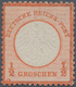 Deutsches Reich - Brustschild: 1872, Kleiner Schild ½ Gr Rötlichorange Mit Druckbesonderheit: Farbkr - Storia Postale