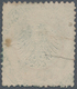 Deutsches Reich - Brustschild: 1872, Großer Schild ½ Gr. Orangerot Seltenem Blauem Postamts-Siegelst - Brieven En Documenten