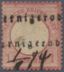 Deutsches Reich - Brustschild: 1872 Kleiner Schild 1 Gr. Karmin Mit Sachsen-Fraktur-L1 "Wernigerode" - Storia Postale