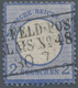 Deutsches Reich - Brustschild: 1872, Kleiner Schild 2 Gr Blau Mit Ra3 "K:PR:FELD-POST-RELAIS No.48 3 - Brieven En Documenten