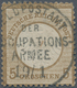 Deutsches Reich - Brustschild: 1872 Kleiner Schild 5 Gr Graubraun Mit Ideal-K1 "FELDPOSTAMT DER OCCU - Storia Postale
