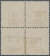 Deutsches Reich - Brustschild: 1872, Kleiner Schild 5 Gr. Ocker Im Viererblock Mit Ra2 "DÜRRENBERG 2 - Storia Postale