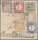 Deutsches Reich - Brustschild: 1872, Briefstück Mit SECHSFARBEN-FRANKATUR ¼ Gr.+½ Gr.+1 Gr.+2 Gr.+5 - Storia Postale