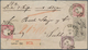 Deutsches Reich - Brustschild: 1872, Innendienst 10 Gr Paar , ¼ Gr Und 1 Gr Auf GA-Umschlag 1 Gr Mit - Brieven En Documenten