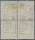 Deutsches Reich - Brustschild: 1872, Großer Schild 1/3 Gr Hellgrün Als Viererblock Mit Ra3 "LAMPERSD - Storia Postale