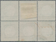 Deutsches Reich - Brustschild: 1872, Großer Schild 1/3 Gr Hellgrün Im SECHSERBLOCK Mit Ra3 "MÜNSTERB - Brieven En Documenten