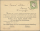 Deutsches Reich - Brustschild: 1872, Großer Schild 1/3 Gr. Hellgrün Auf Privater Vordruck-Karte Mit - Storia Postale