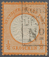 Deutsches Reich - Brustschild: 1872, Großer Schild ½ Gr Orange Mit Ra3 "KORSÖR-KIEL DPSK: POSTKT No. - Storia Postale