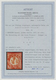 Deutsches Reich - Brustschild: 1872, Kl. Schild 1 Gr. Brfst. Mit SELTENEM ROTEM FRANCO-K1 "BREMEN F - Storia Postale