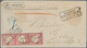 Deutsches Reich - Brustschild: 1872, Großer Schild 1 Gr. Karmin Im Dreierstreifen Mit Sehr Seltenem - Storia Postale