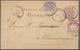 Deutsches Reich - Brustschild: 1875, GA-Karte 5 Pfennige Mit Währungs-MiF Großer Schild 1 Gr Und 5 P - Brieven En Documenten