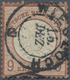 Deutsches Reich - Brustschild: 1872, 9 Kr. Braun Gr. Schild, Gestempelt Mit Baden-K2 "WIESLOCH 15 DE - Storia Postale