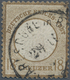 Deutsches Reich - Brustschild: 1872, Großer Schild 18 Kr. Ockerbraun Mit Zentrischem K1 "CARLSRUHE 2 - Storia Postale