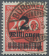 Deutsches Reich - Inflation: 1923, 2 Millionen Auf 200 Mark Ziffer Im Kreis Orangerot Gestempelt "BU - Ongebruikt