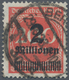 Deutsches Reich - Inflation: 1923, "2 Millionen" Auf 200 Mark Orangerot, Plattendruck Gestempelt "BE - Ongebruikt