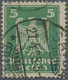 Deutsches Reich - Weimar: 1924, 5 Pf. Neuer Reichsadler Mittelgrün Mit Wasserzeichen 2 Y (liegend). - Andere & Zonder Classificatie