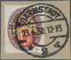 Deutsches Reich - Weimar: 1929 'Nothilfe' 50+50 Pf. Mit Plattenfehler "PE" Statt "PF" Links, Gebrauc - Andere & Zonder Classificatie