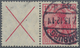 Deutsches Reich - Zusammendrucke: 1912, X + 10 Pfg. Germania, Zusammendruck Aus HBl. 8 Sauber Gestem - Se-Tenant